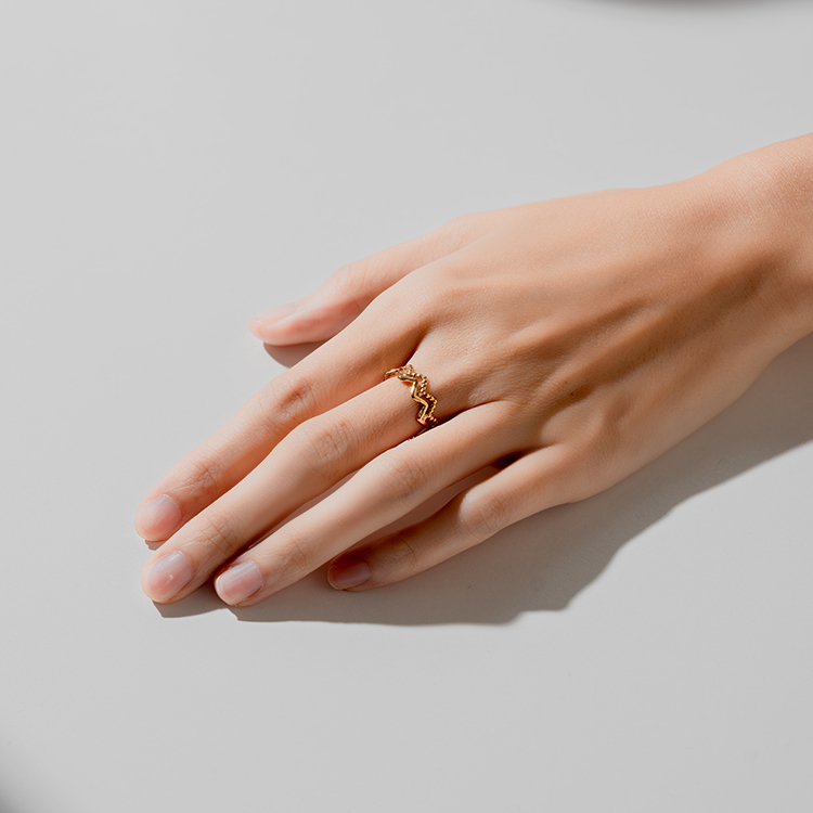 miramira純映｜雙環線條戒指A0421-金78905