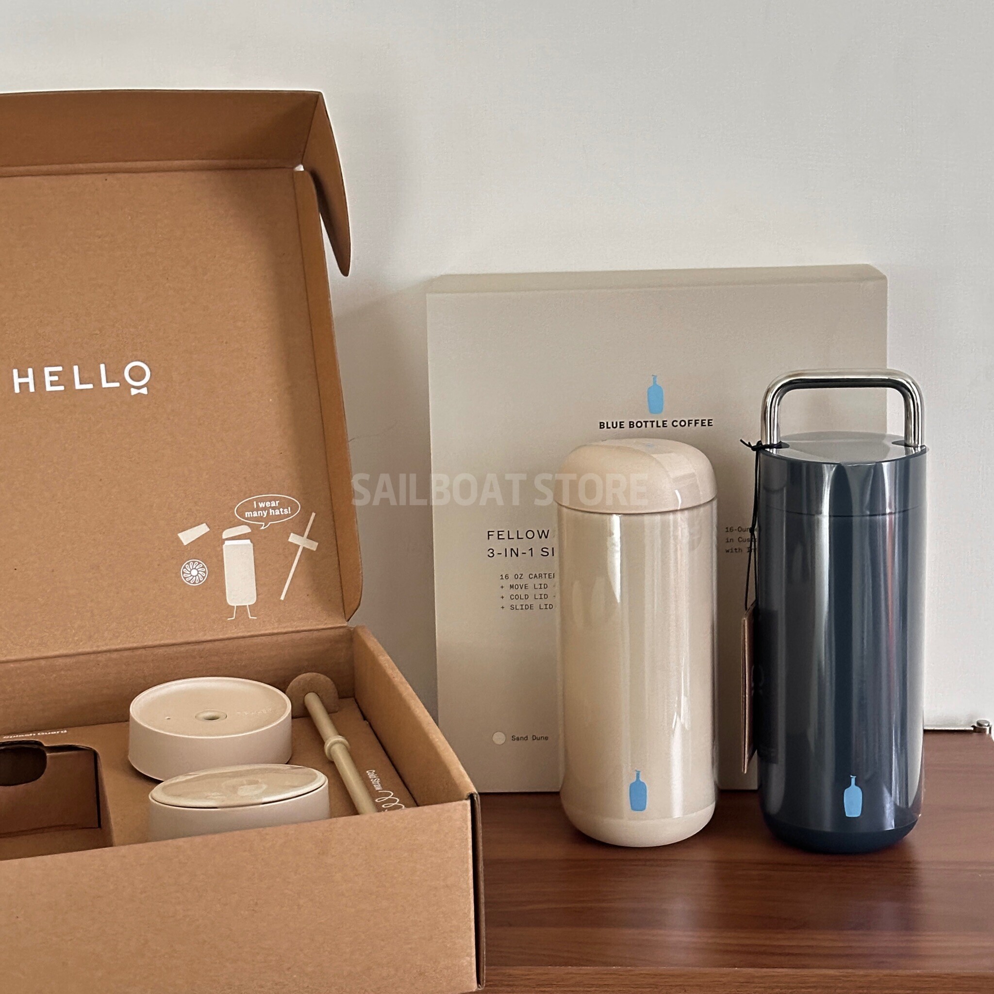 #預購BLUE BOTTLE 藍瓶 2025 限定假日系列 沙丘色保溫杯 隨行杯 多功能蓋組