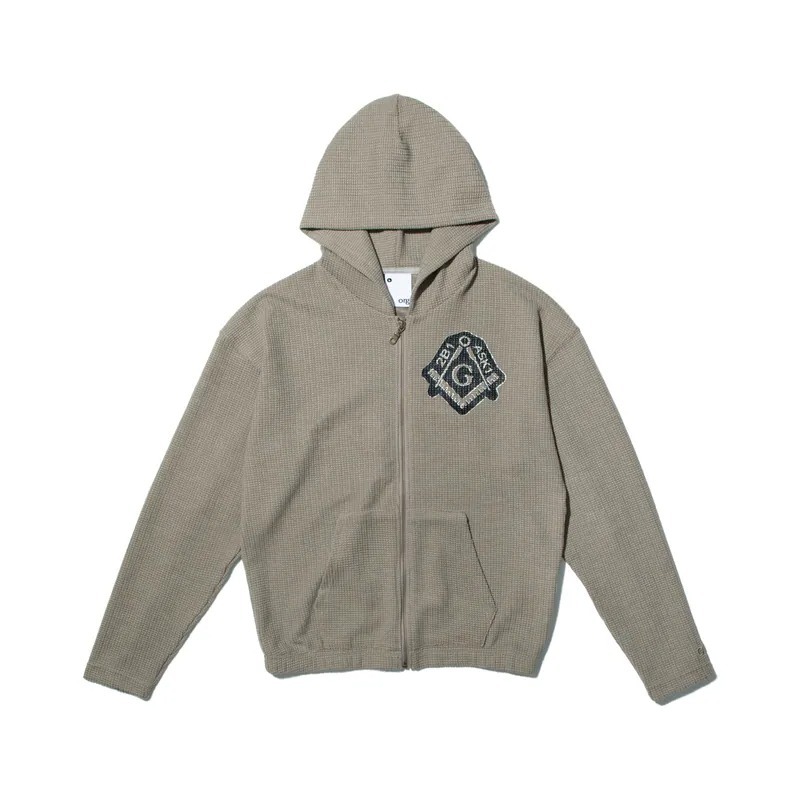 org ASK12B1 Slim Waflle Zip Hoodie