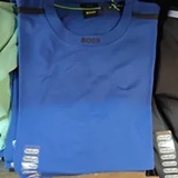 [S] HUGO BOSS MED BLUE JERSEY TEE TAPE, 50531230-424 (SZZ901)