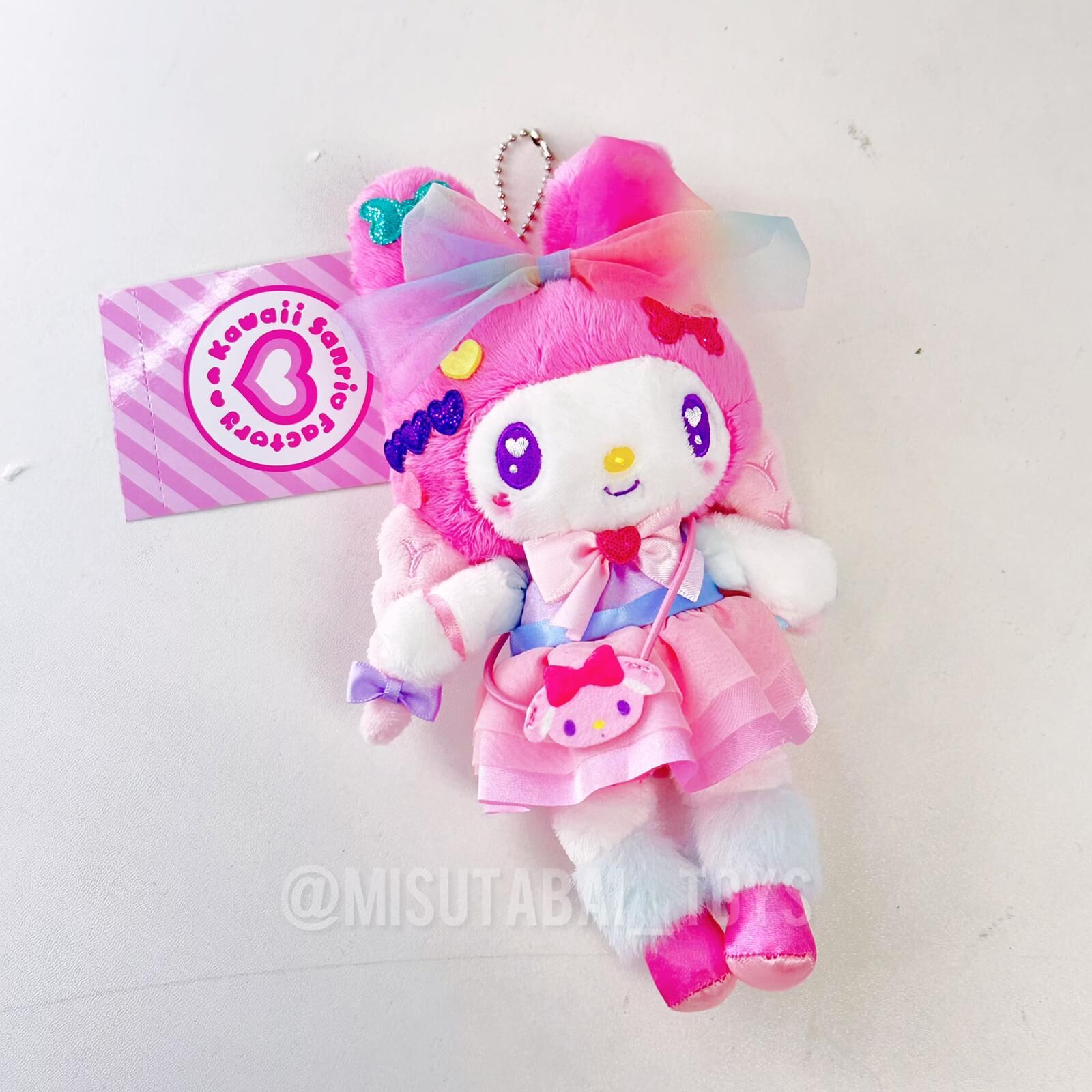 Sanrio My Melody 原宿限定長腿掛件公仔