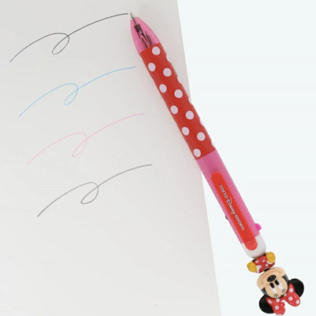 現貨┃日本 Disney 迪士尼 米妮 搖頭 四色 原子筆