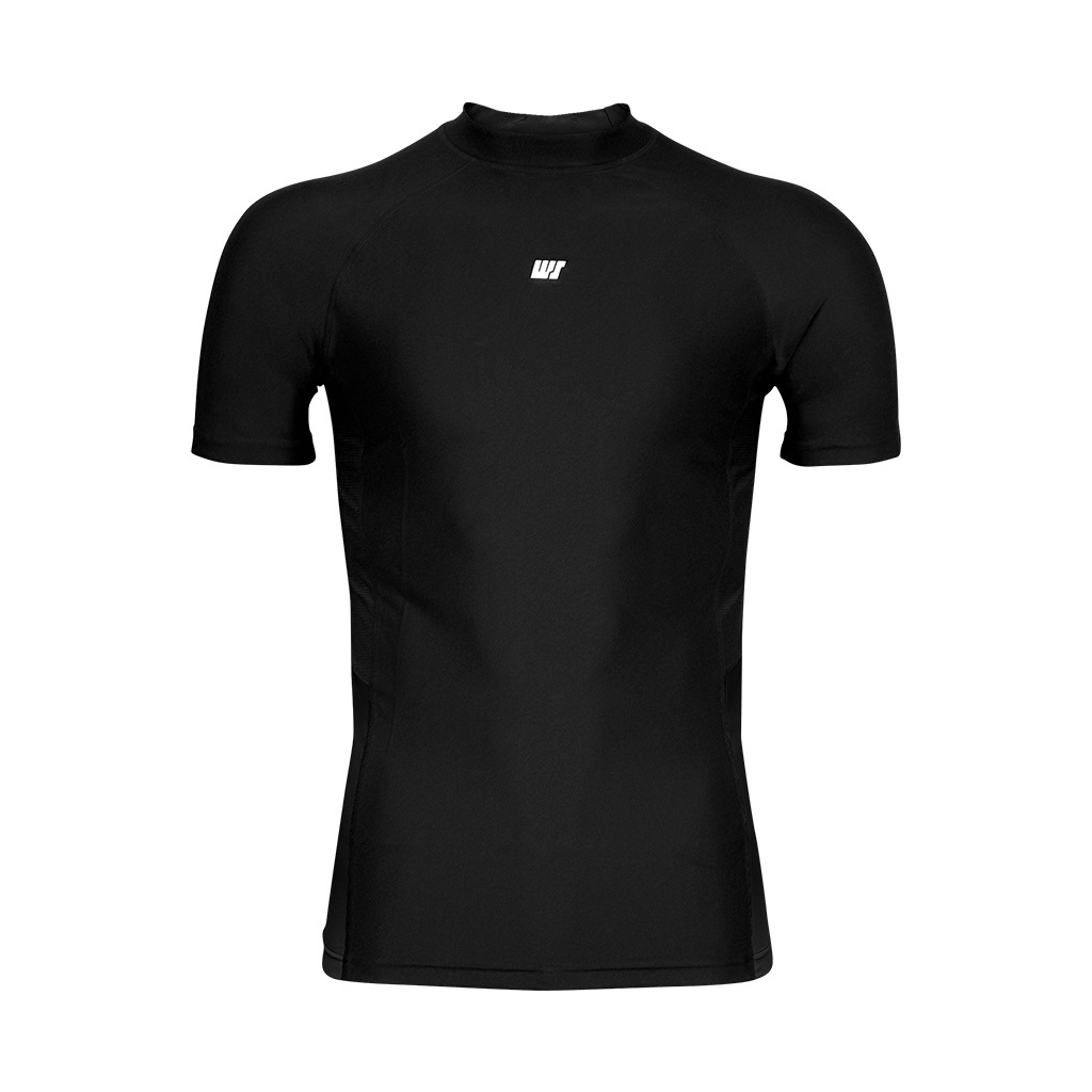 中性透氣游泳防曬上衣 - 黑