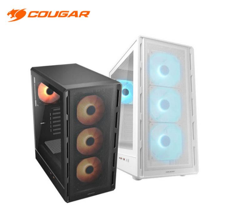 美洲獅 Cougar AIRFACE PURE PRO 電競機箱 電腦機殼(黑白色可選/ATX/附4顆ARGB風扇)