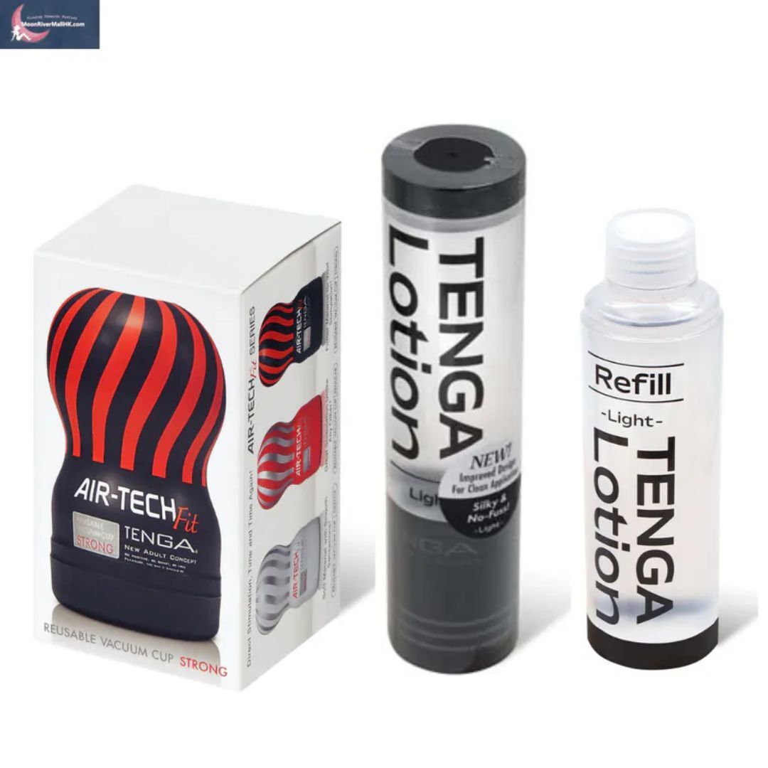 Tenga Air-Tech Fit 刺激型 短身飛機杯 & 潤滑劑 x 2支 套裝