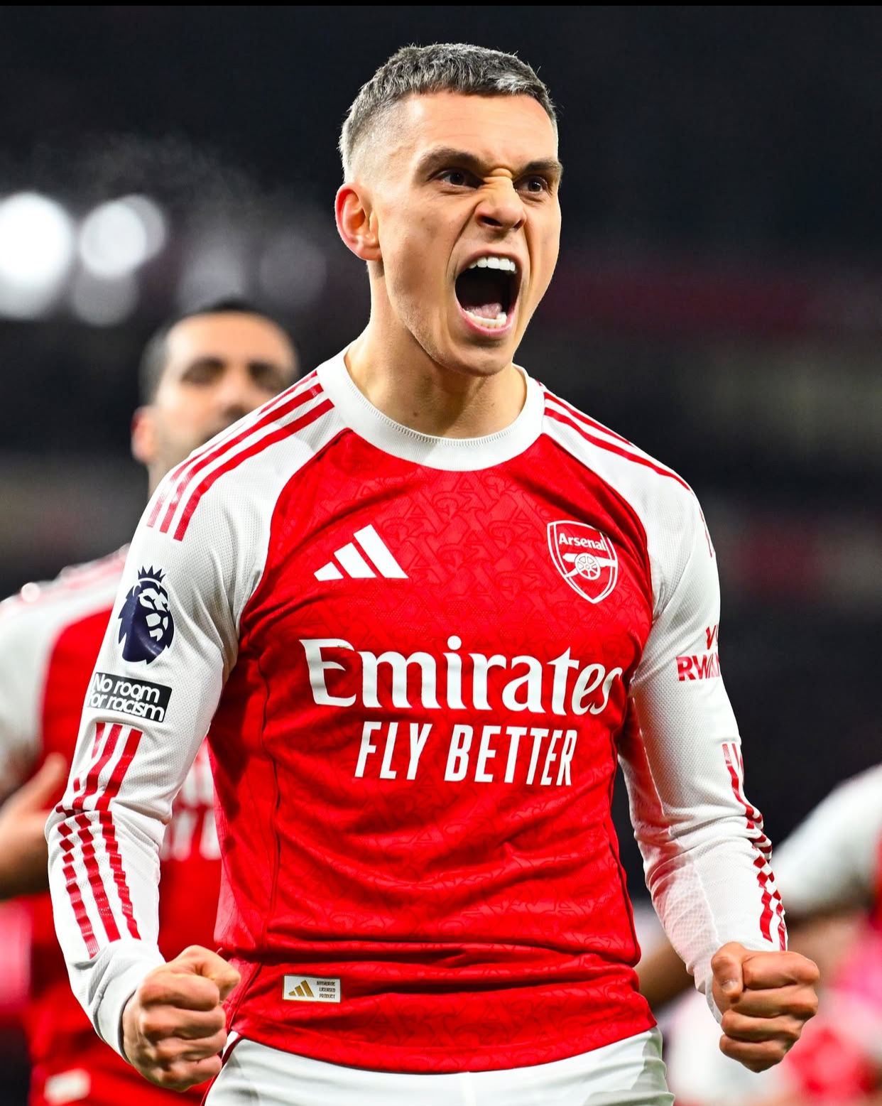 2025 Arsenal Authentic LS Home Shirt with EPL Nameset & Patch