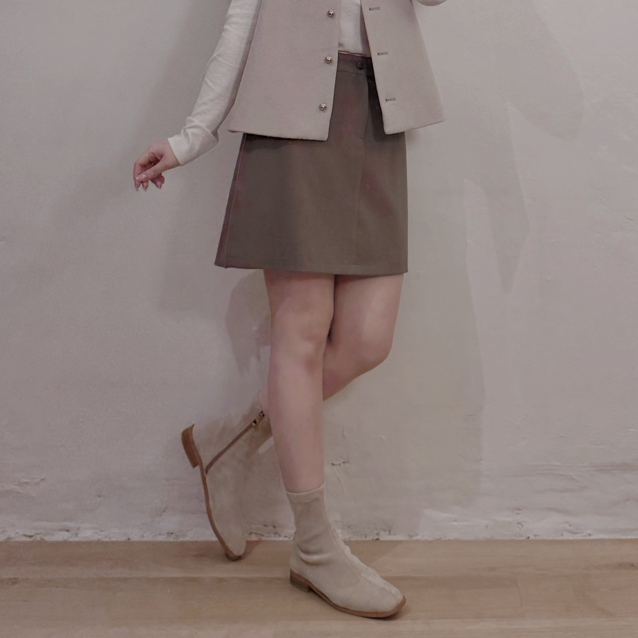 現貨 7291 高腰A-line半身裙