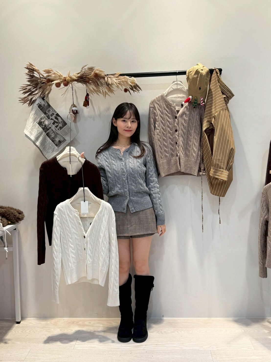 CP5304 經典老錢麻花針織開衫