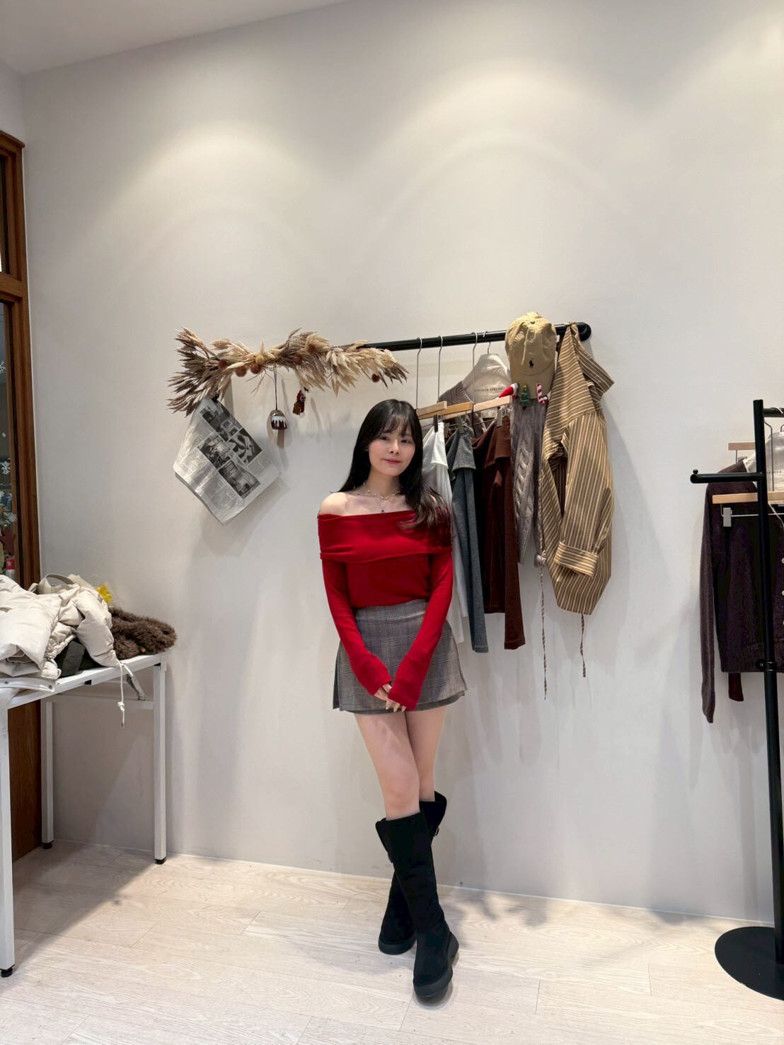 CP5312 多穿法露肩天絲羊毛超彈力T