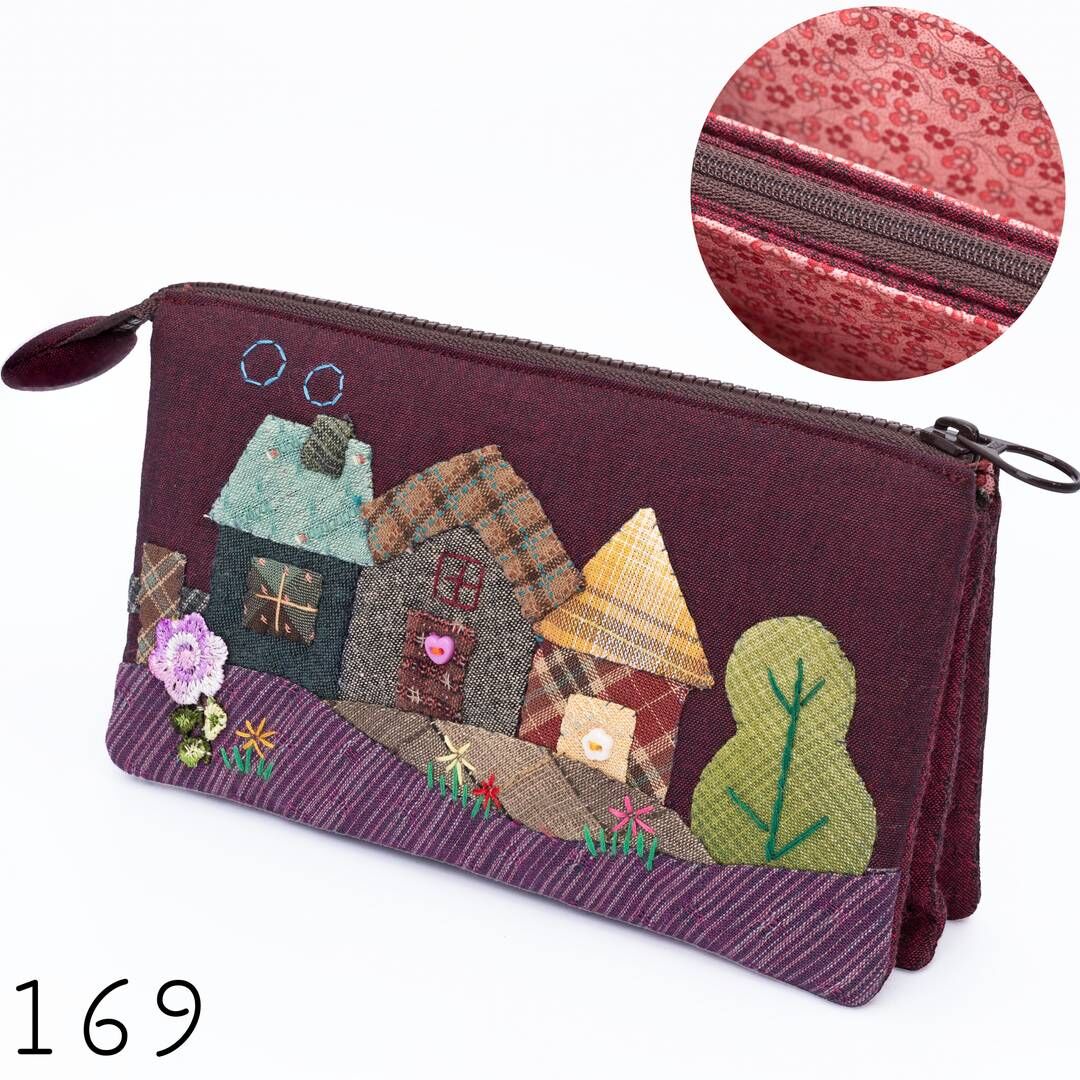 一起生活的小風景｜五層拼布拉鍊包【成品包】