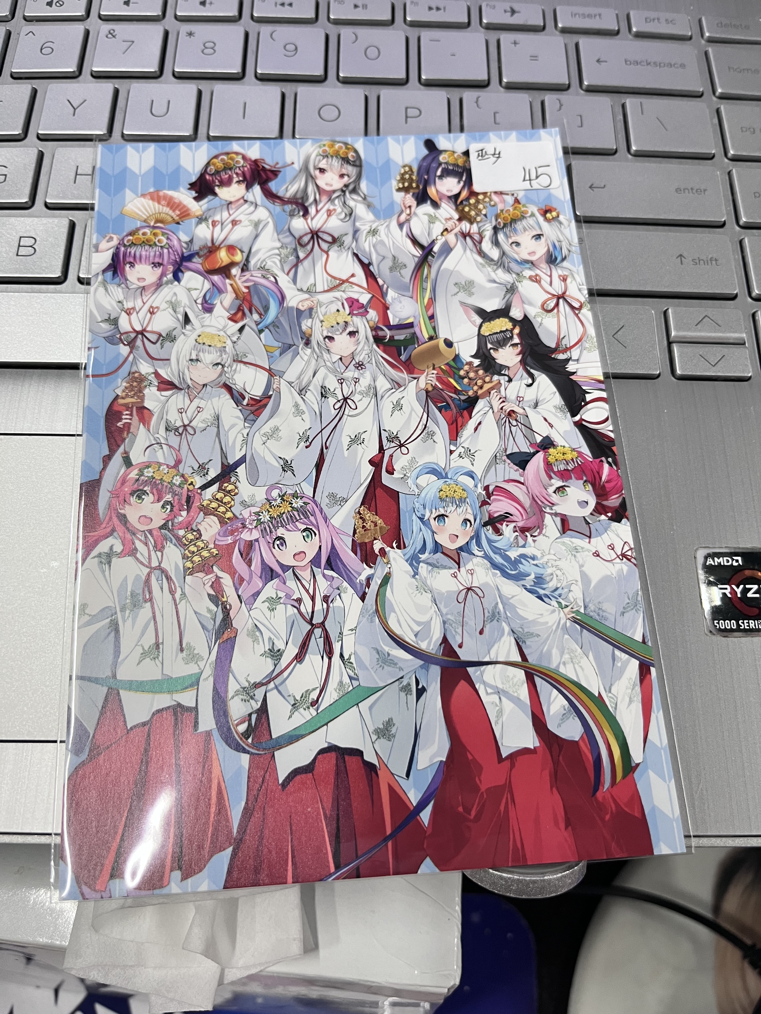 HOLOLIVE  多人 巫女 明信片#354