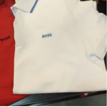 [S] HUGO BOSS WHITE FIRENZE 33 JERSEY POLO T-SHIRT, 50268712-100 (SZZ906)