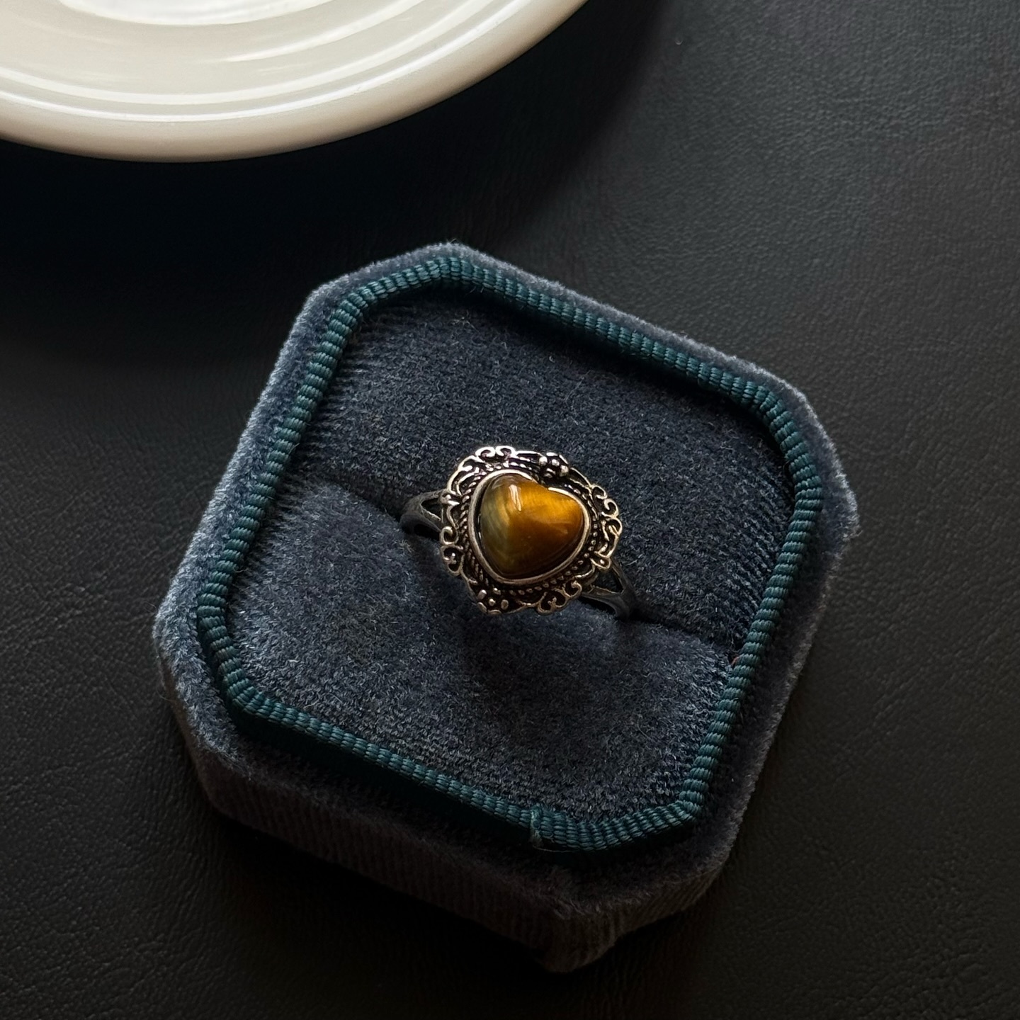 [原石] 虎眼石 水晶戒指