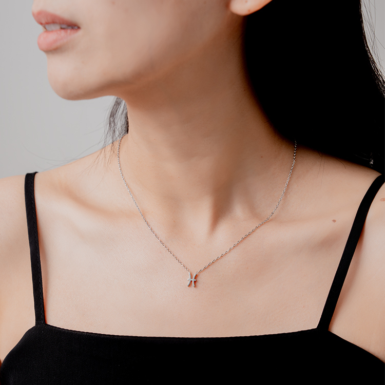 miramira星軌｜雙魚座項鍊B5089-銀74312