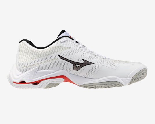 MIZUNO WAVE LIGHTNING ELITE 排球鞋 白黑紅色