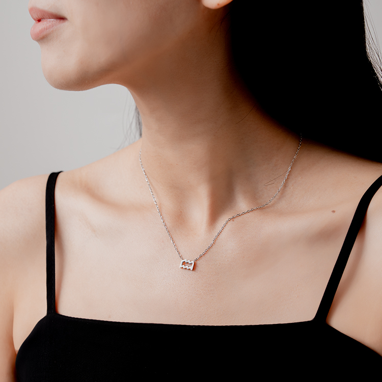 miramira星軌｜水瓶座項鍊B5093-銀74398