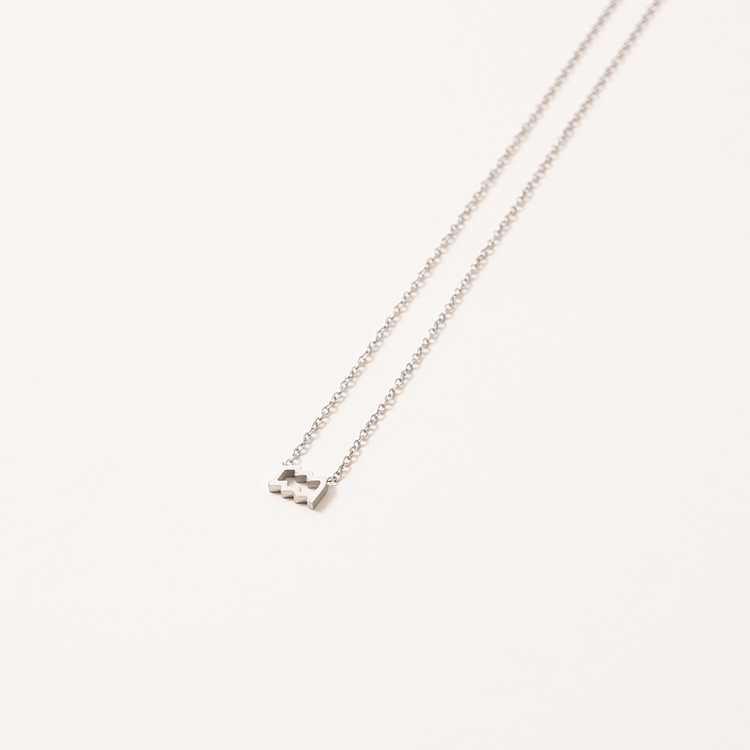 miramira星軌｜水瓶座項鍊B5093-銀74398