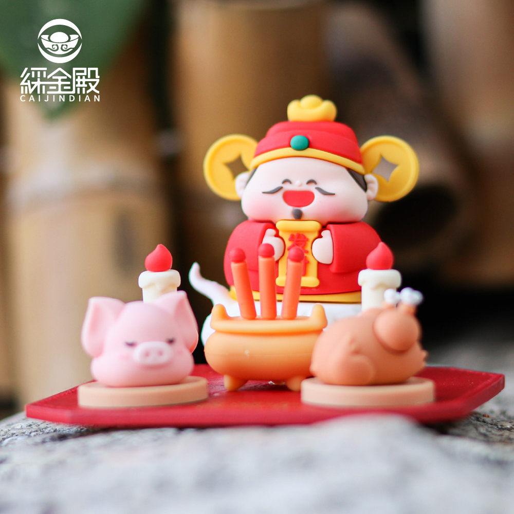 神仙賜福好運公仔-財神爺｜模型｜擺件｜招財進寶｜生意興榮｜財源廣進【綵金殿】