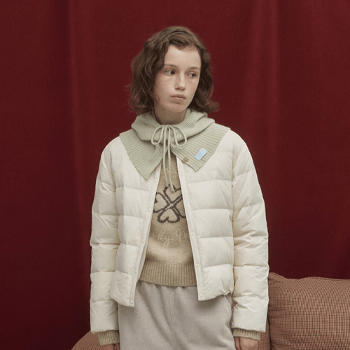 Covernat｜Woman Clover Heart Graphic Knit [2 colors]