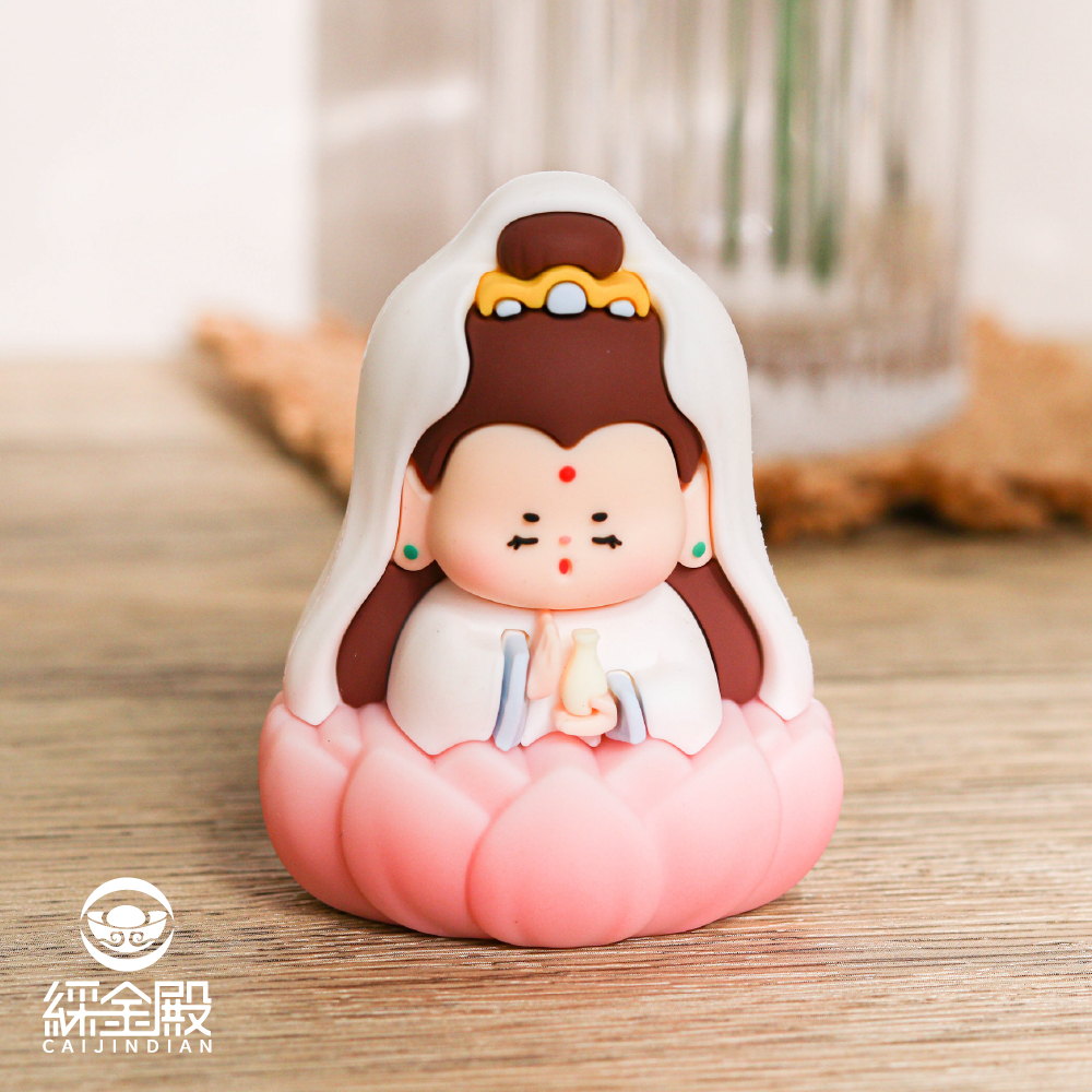 神仙賜福好運公仔-觀音菩薩｜模型｜擺件｜轉運吉祥｜健康平安｜消災解厄【綵金殿】