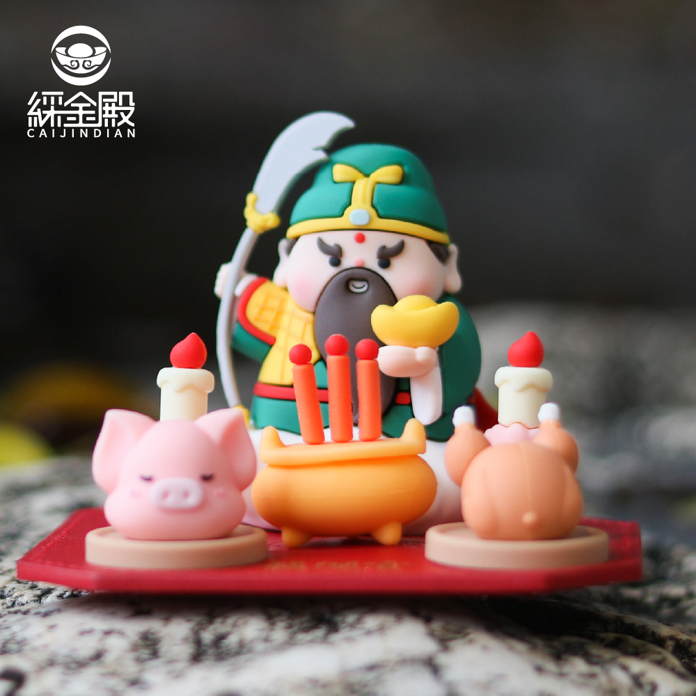 神仙賜福好運公仔-關聖帝君｜模型｜擺件｜求財升官｜驅邪辟惡｜求事業運【綵金殿】