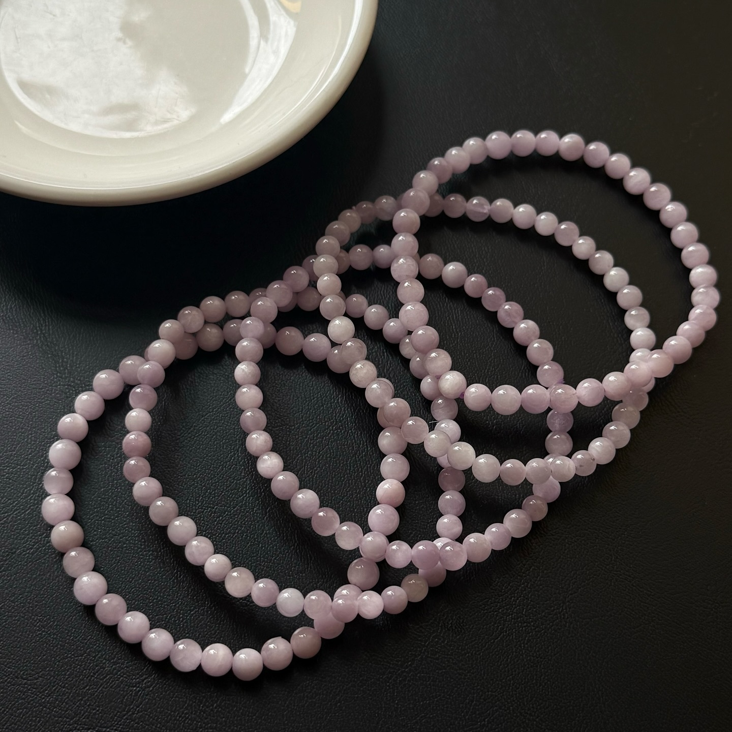 [原石] 紫鋰輝石 / 孔賽石 水晶手串