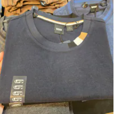[S] HUGO BOSS DARK BLUE JERSEY TIBURT X JERSEY T-SHIRT, 50557153-404 (SZZ913)