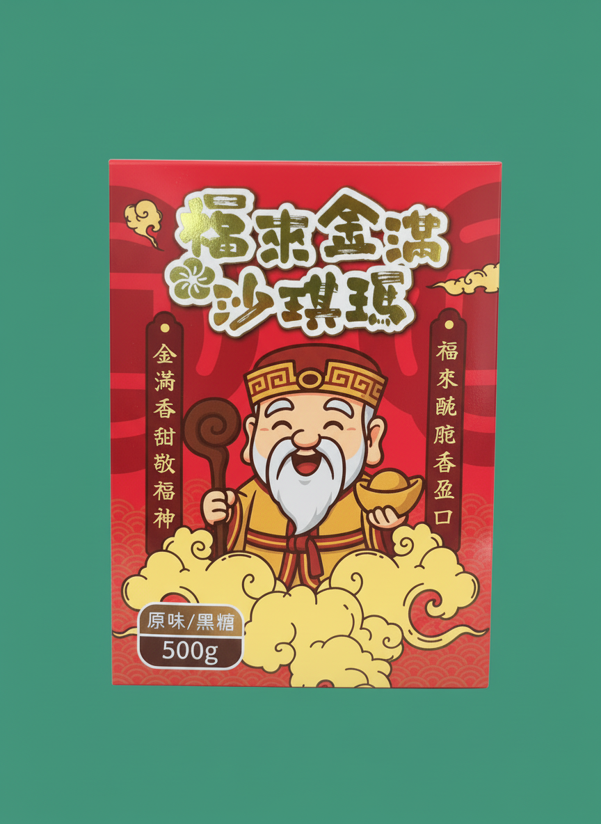 高雄分會│福來金滿沙琪瑪(禮盒裝)