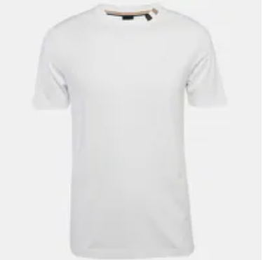 [S] HUGO BOSS WHITE JERSEY TIBURT X T-SHIRT, 50557153-100 (SZZ914)