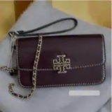 [S] TORY BURCH EMPRANILLO 141071 Britten Smooth Chain Wallet w. Wristlet, 141071-611 (STB719)