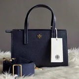 [S] TORY BURCH Tory Navy 176875 Blake Mini Tote, 176875-405 (STB720)