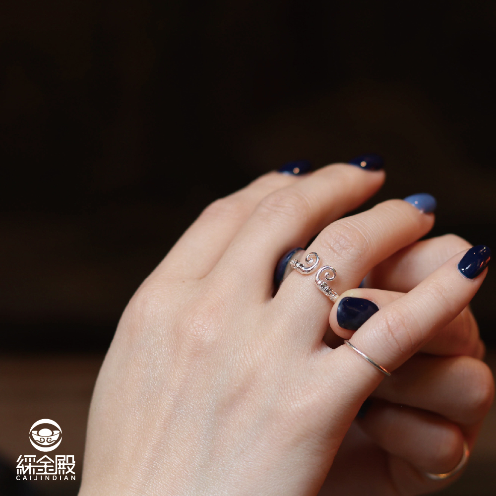 珍愛一生-招人緣開運純銀戒｜緊箍咒｜純銀｜開運｜好人緣｜女款【綵金殿】