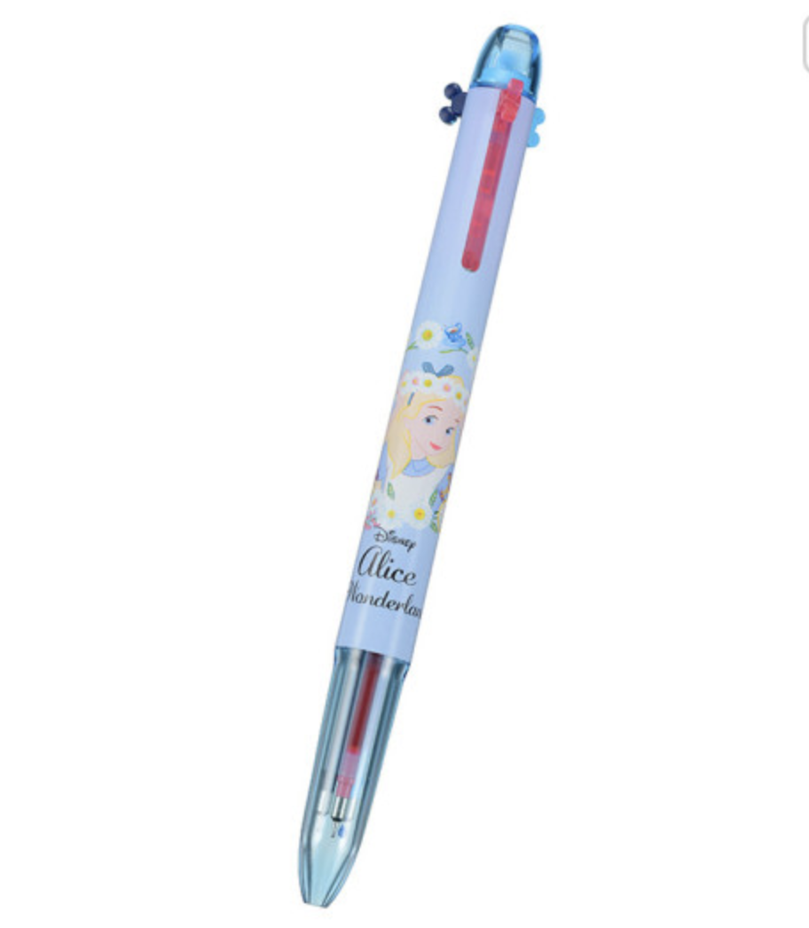 現貨┃日本 Disney 迪士尼 小熊維尼 小美人魚艾莉兒 愛麗絲 三色 原子筆