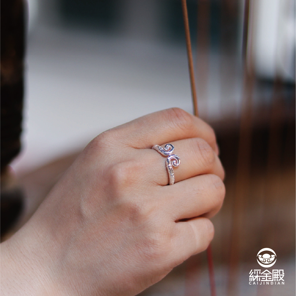 鎖住愛情-招人緣開運純銀戒｜緊箍咒｜純銀｜開運｜好人緣｜男款【綵金殿】