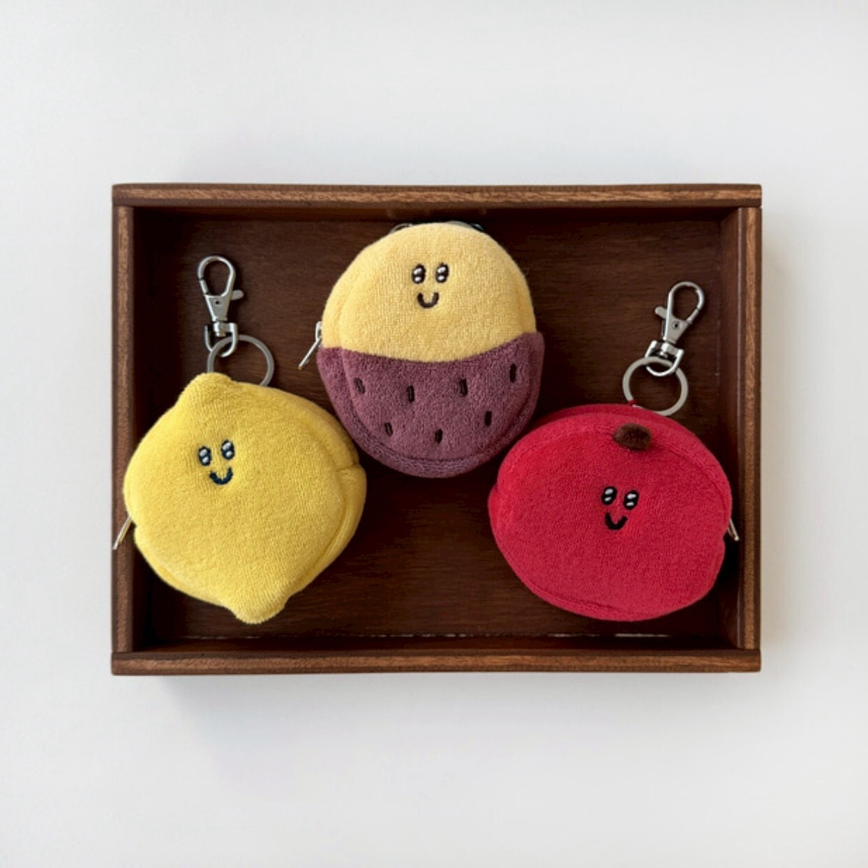 韓國 Second Morning 檸檬 地瓜 蘋果 收納包吊飾