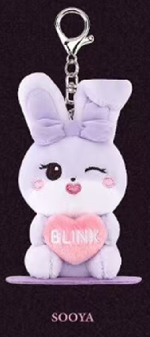 SX009 [DEADLINETOURIBLACKPINK CHARACTER MAGNETIC PLUSHKEYRING SOOYA毛绒鑰匙圈