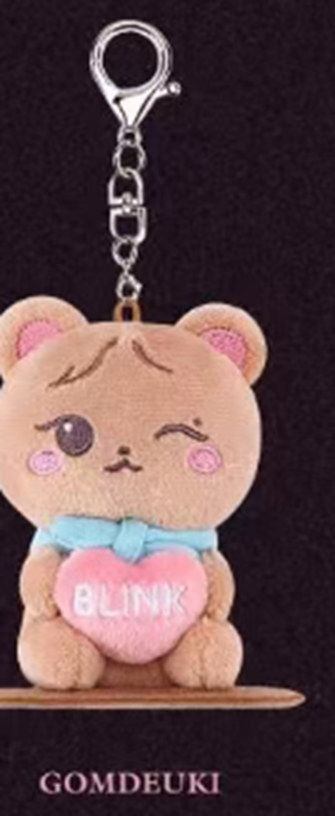 SX009 [DEADLINETOURIBLACKPINK CHARACTER MAGNETIC PLUSHKEYRING SOOYA毛绒鑰匙圈