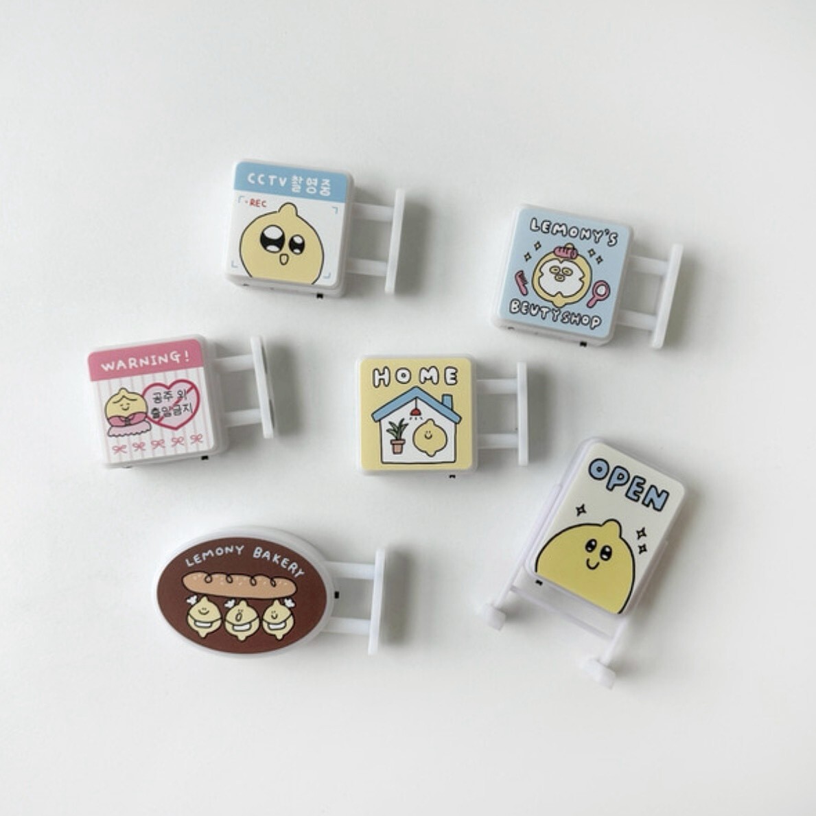 韓國 Second Morning 迷你 LED 發光小招牌磁鐵 💡