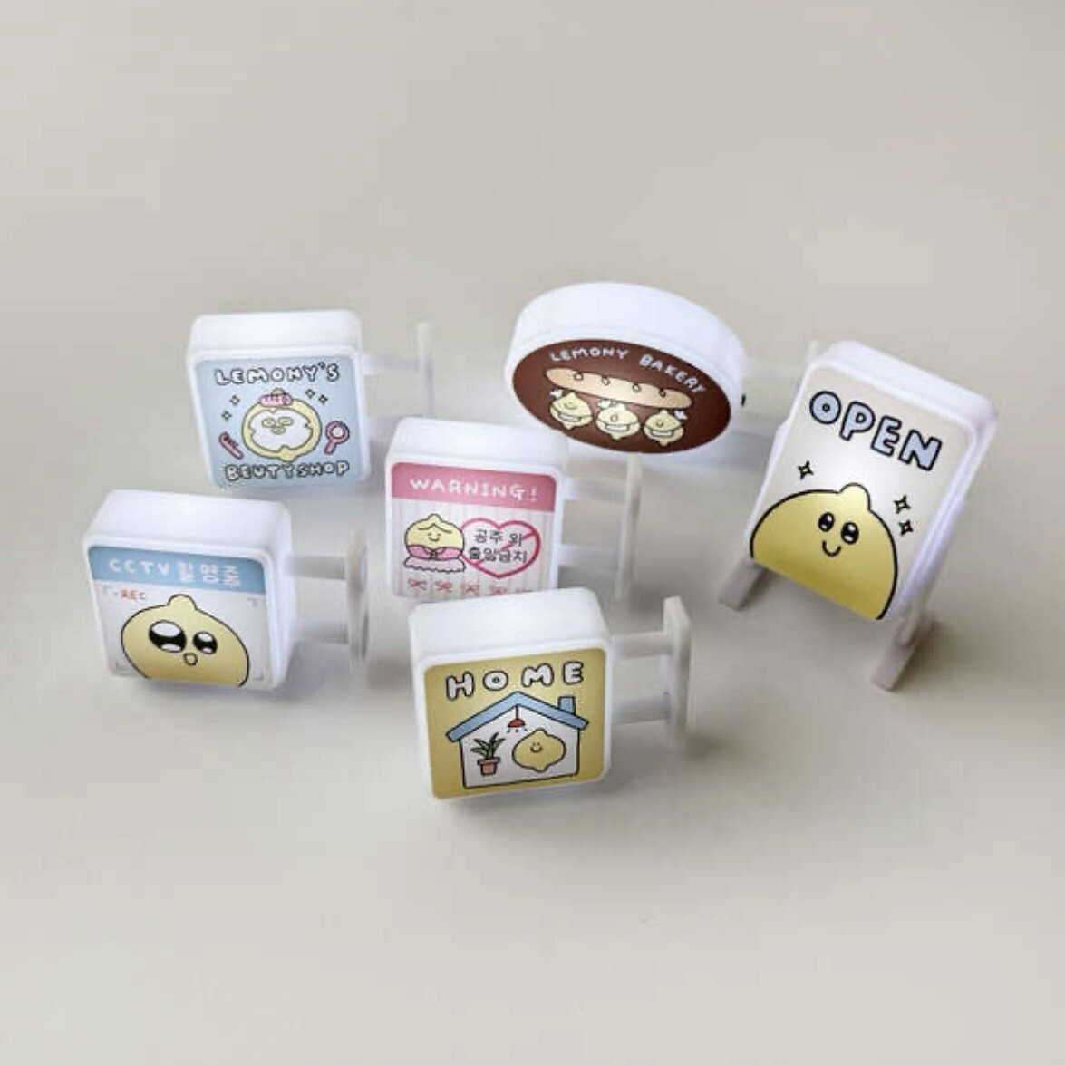 韓國 Second Morning 迷你 LED 發光小招牌磁鐵 💡