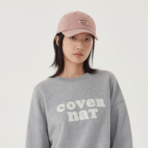 Covernat｜Standard Fit Cloverheart Cooper Logo Heart Basic Ball Cap [3 colors]