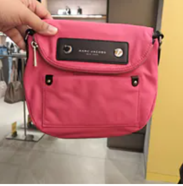 [S] MARC JACOBS HOT PINK M0012909-665 PREPPY NYLON NATASHA MINI CROSSBODY BAG, 196611290753 (SMJ624)