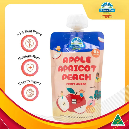 Nature One Dairy 奧純冠蘋果杏子桃子果蓉 120g