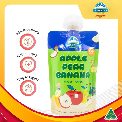Nature One Dairy - 奧純冠蘋果梨子香蕉果蓉 120g