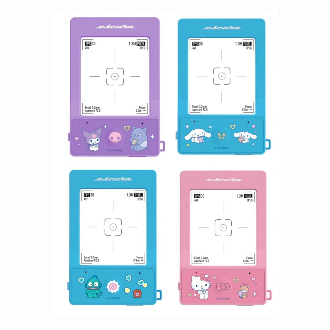 1ME1231-073 ESCURA INSTANTSNAP X SANRIO Characters Escura 數碼相機 Kuromi/Cinnamoroll/Hangyodon/Hello Kitty (BR)
