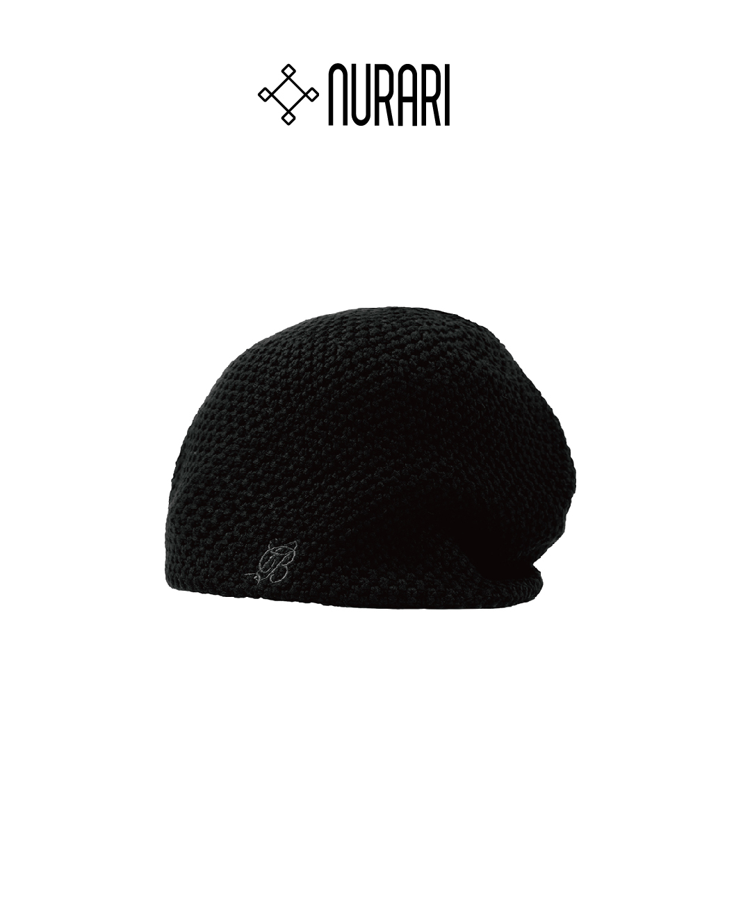 Nurari 針織冷帽 黑 25 A/W Em. LB knit beanie
