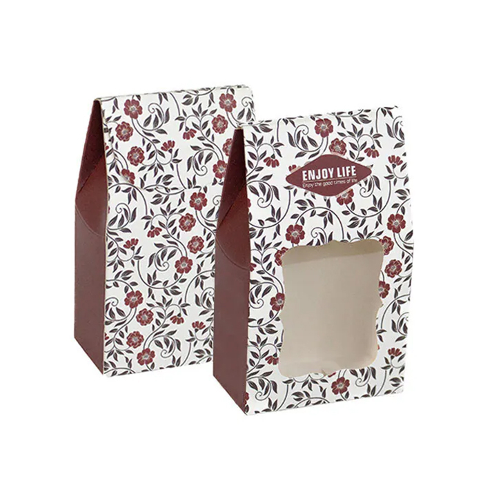 DIY鏤空包裝盒(小) 罌粟舞曲 10入/包 7.4*4*12.5cm【3-61717】