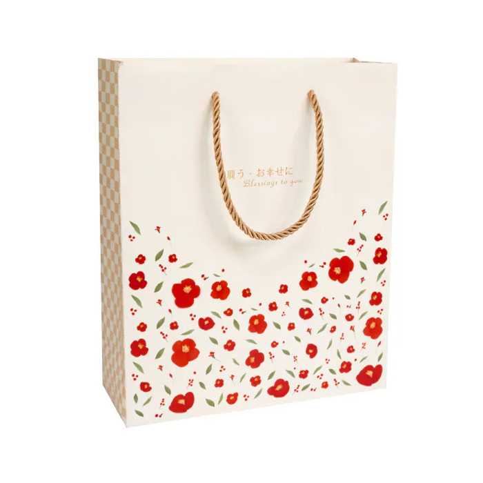 購物袋 大4K(方) 花漾祝福 20入/包 23*28*9cm【3-23104132】