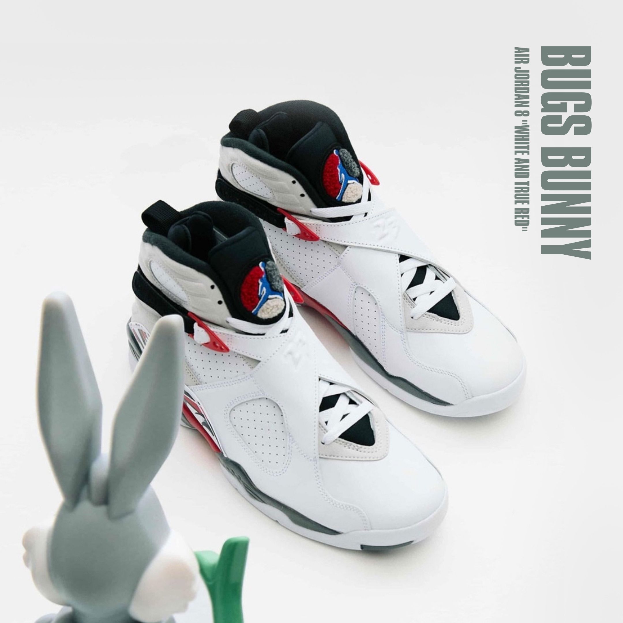 NICEDAY 代購 Air Jordan 8  AJ 8代 兔巴哥 白紅 復刻 經典 喬丹 公牛 305381-100