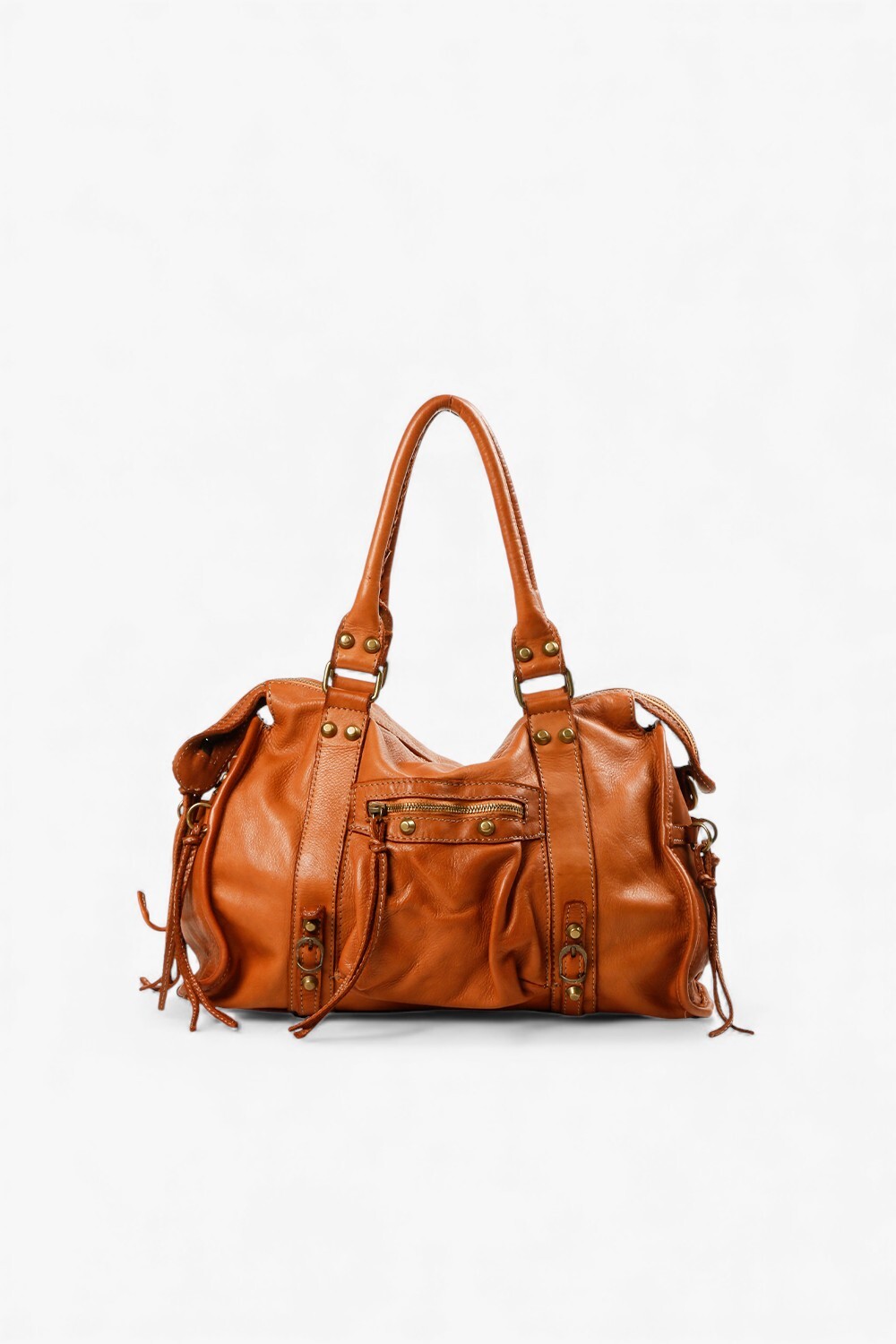 NH 復古兩用機車包 棕色