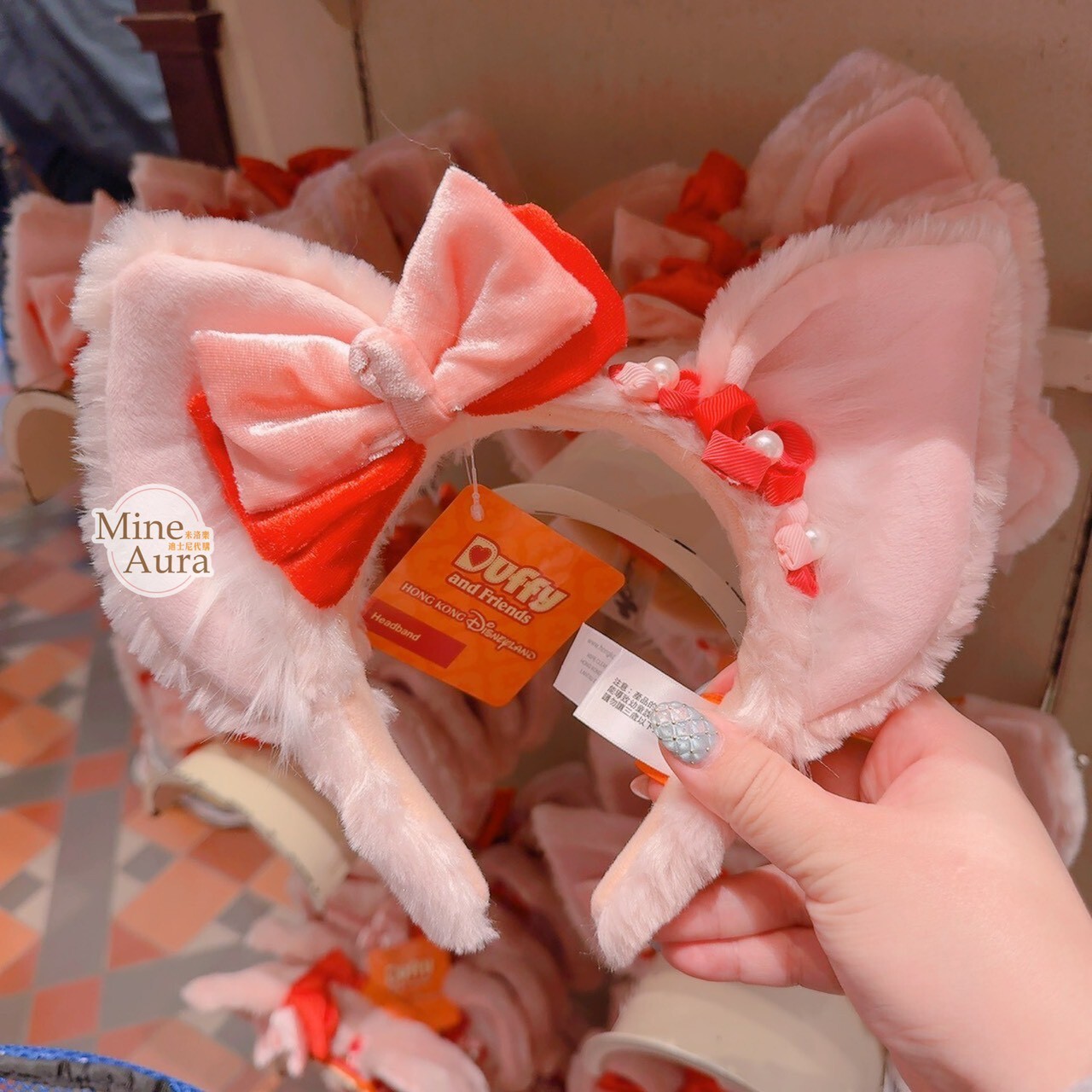 2026 新春限定 玲娜貝兒 Lina bell 立體耳朵 絨毛 造型 髮圈 髮箍 -香港迪士尼樂園
